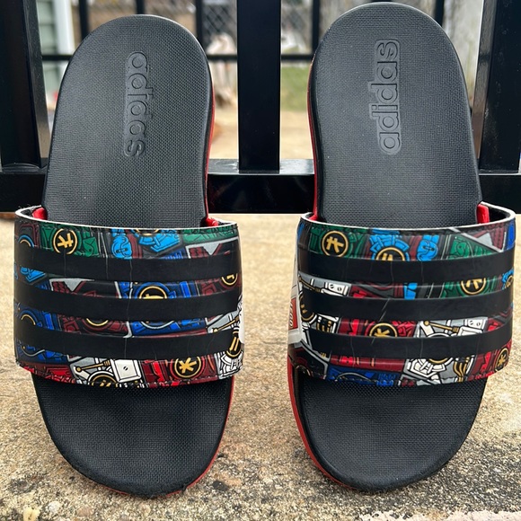 Lego Ninjago Adidas Slide Sandals - Picture 2 of 14